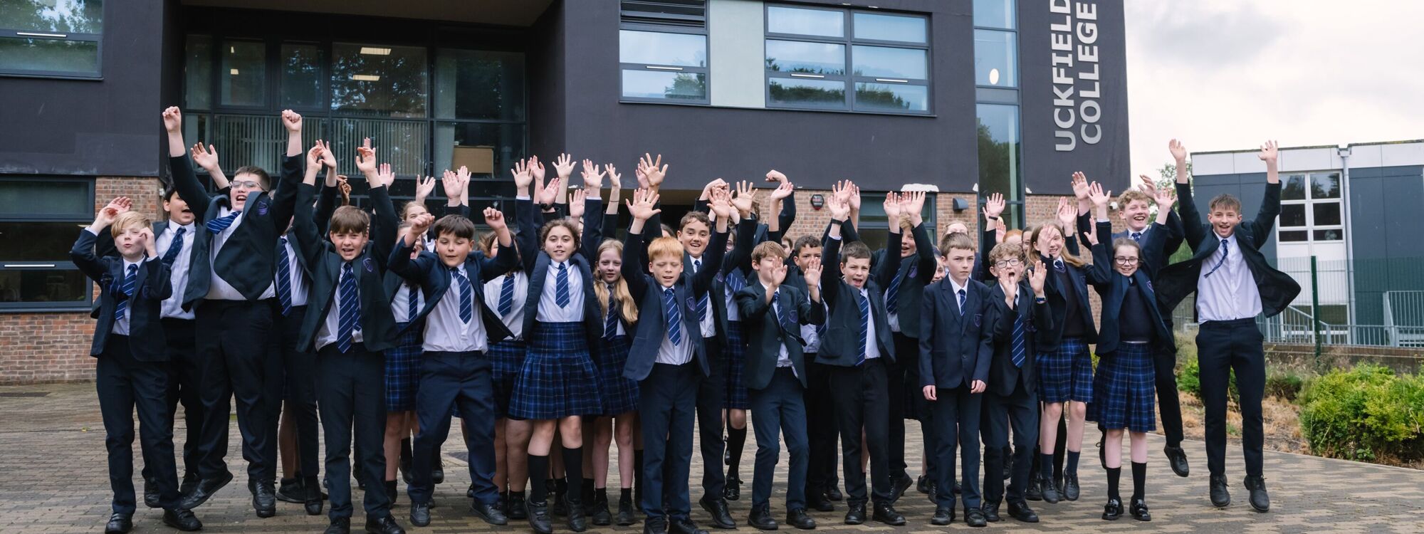 Jumping at entrance cropped for banner